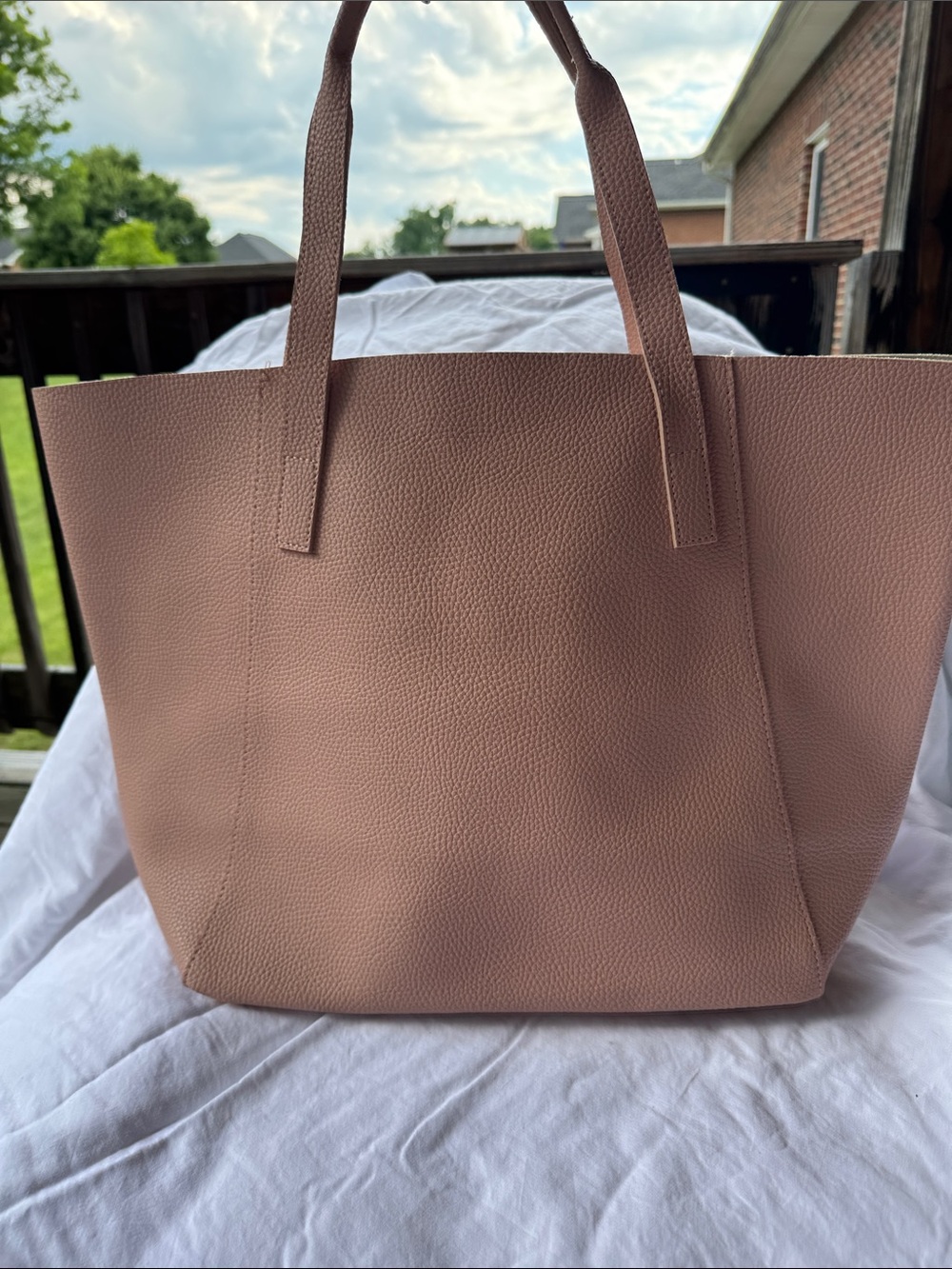 Classic Everyday Tote Bag in Blush Pink